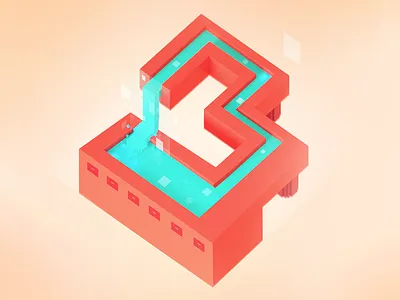 Escher 3d voxel