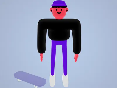 Sk8er Boi 3d c4d cinema 4d design illo illustration render