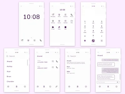 Tech Detox: Minimal Mobile OS concept concept design conceptdesign digital detox digital wellbeing exploration minimal mobile device mobile os tech detox ux