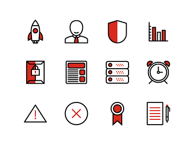 Duotone icons set alarm contract duotone error files icon icons icons set rocket servor shield