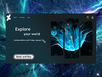 New site with blue color black blue blue and white buy design flower gradient hd homepage light logo store ui ux ux design yellow