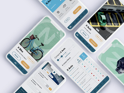 Insurance app app design experience design flat insurance service design ui ux web