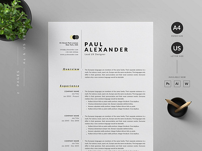 Resume/CV a4 clean resume creative resume curriculum vitae cv cv template design doc minimal minimal resume modern modern cv modern resume professional professional resume resume resume template template us letter word template