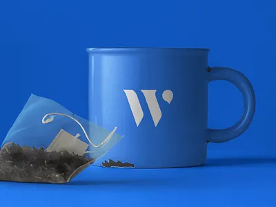 Westercom - Cup logo blue brand branding clean cup design fresh graphic icon idendity illustration logo logotype minimal minimalist mockup symbol typography vector westercom