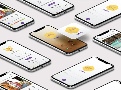Dribble 1 06 cycle cycling mobile app screen design screen flow screen mockup ui ux ui deisgn ux