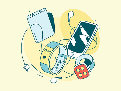 Electronics electronics illustration phone vector watch