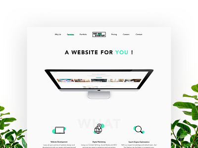 A Website For You! agency create design dynamic imac minimal minimalist services startup ui ux ux design web