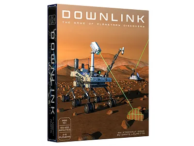 Downlink front box 3d board game boardgame digital 3d environment game art illustration space xtronaut