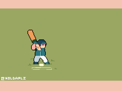 3 Types of Swing animation aseprite baseball pixel pixel art swing
