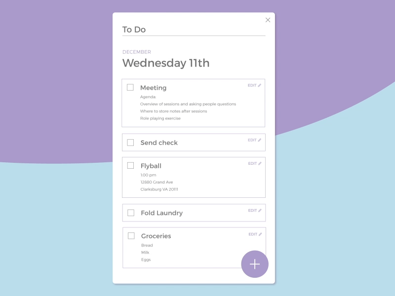 Daily UI | 042 app daily ui challenge dailyui dailyui 042 design gif to do list ui