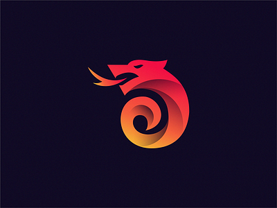 Dragon brand design icon illustration logo sign symbol yuro