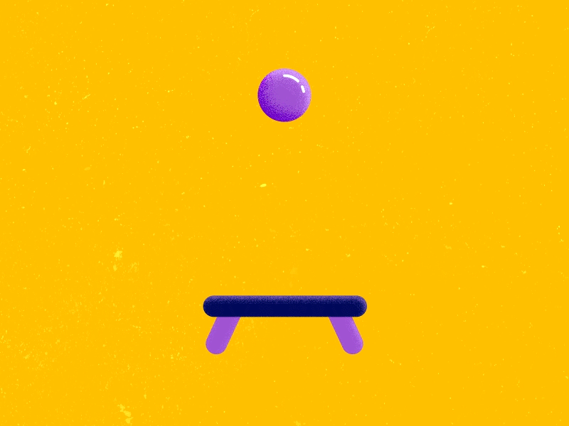 Trampoline animation ball ball bounce illustration noise texture trampoline