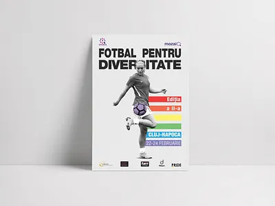 Fotbal pentru Diversitate colors design football lgbt photoshop poster typography