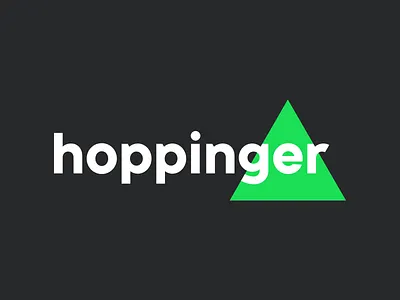 updated logo for Hoppinger logo triangle