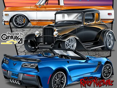 Cruise In 2018 t-shirt design automotive art car art chevy chevy c10 clip studio paint corvette digital art hotrod islandboygraphics t shirt art theartofrandy wacom cintiq