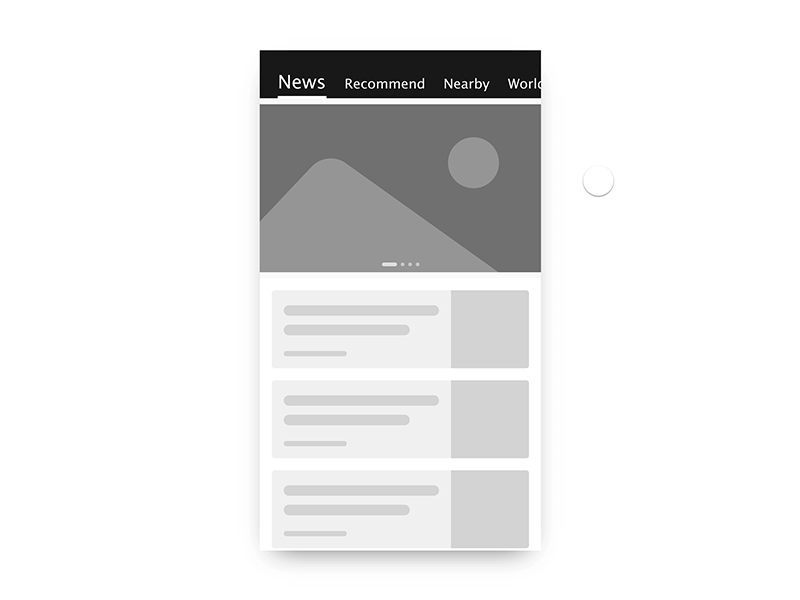 News | Daily UI 094 daily 100 daily challange dailyui