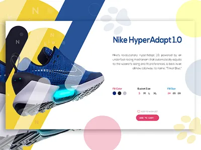 Nike HyperAdapt 1.0 design ui website website concept