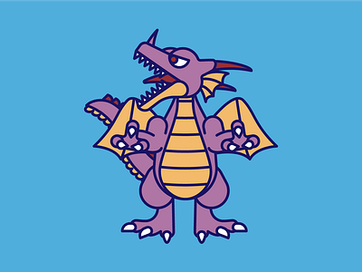 DragonLord design dragon dragon quest illustration rpg vector