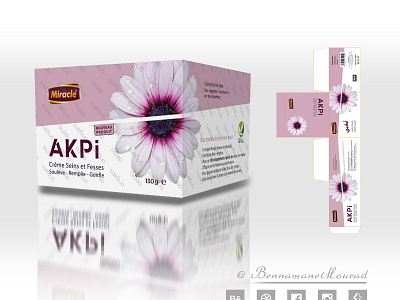 Skin Care Packaging design illustrator origami pckaging photoshop