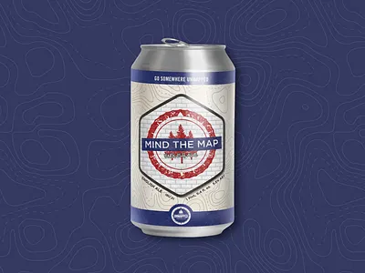 Mind the Map English Ale beer beer label beer label design label design unmapped brewing company