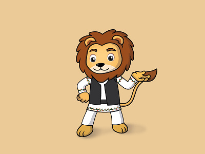 Streamlion: Romania character character design illustration lion mascot mascot character mascot design romania streamline streamlion traditional costume