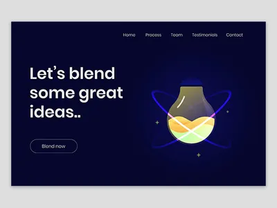 Landing Page Dailyui003 blend bulb color design gradient idea illustration landing landing design landing page landing page concept page ui vector