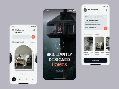 The house build interaction app app design book a house design house house booking interaction interaction design mobile motion motion design ui ui interaction ui motion user experience user interface ux