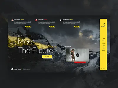 Meet The Future colours concept design modern ui web website www