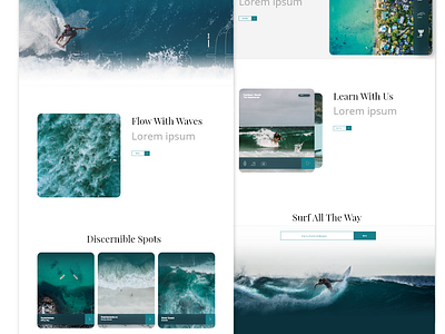 Nero | Surf beach blue concept design surf ui water we design