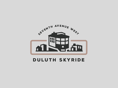 Duluth Skyride badge branding design duluth graphic graphic design illustration logo logo design minnesota retro vector vintage