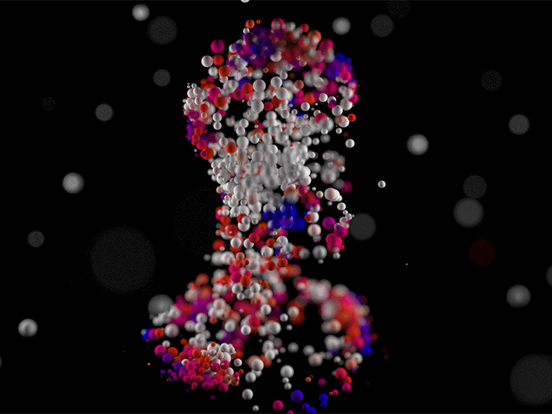 Watch my new reel 2019 3d animation c4d head motion motion graphics particles reel xparticles