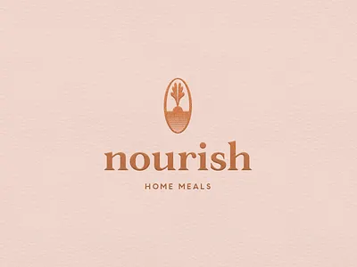 Nourish Final branding chef food logo design vector