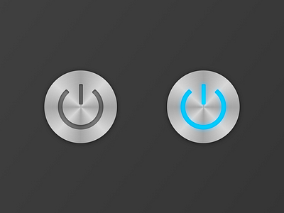 Daily UI 015: On/Off Switch brushed metal dailyui dailyui 015 onoff switch ui ux