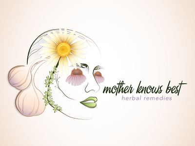 Mother Knows Best Herbal Remedies design illustration illustrator logo typography vector