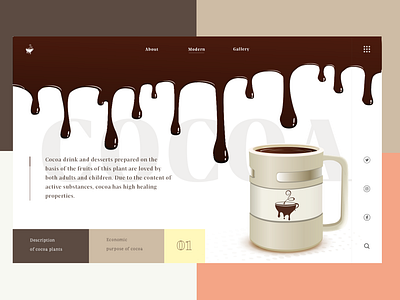 COCOA design ui ux vector web веб дизайн дизайн яркий дизайн