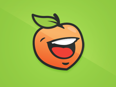 Peachie fruit mouth peach smile vector