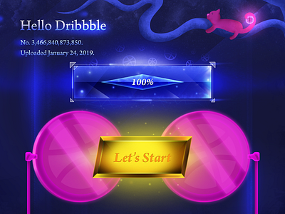 Hello Dribbble debut first shot gui hello dribbble modern illustration