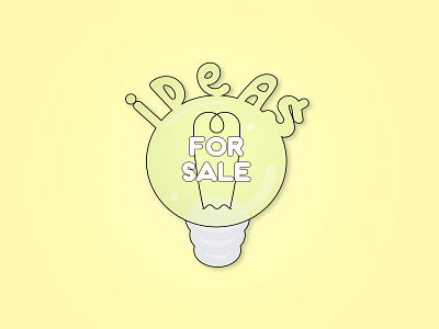 Ideas For Sale design illustration vector