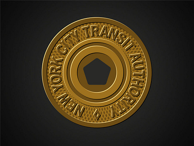 NYC Subway Token Illustration illustartion prelude.design