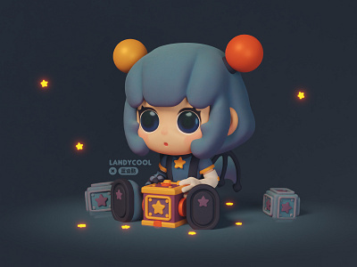 Alada : Secret Toy Room 3d blender cute girl illustration modeling