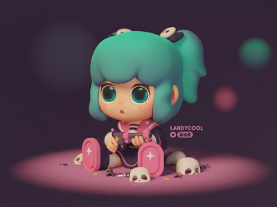 Alada : Secret Toy Room 3d blender cute girl illustration