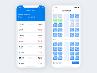 Ticketing Information app ui