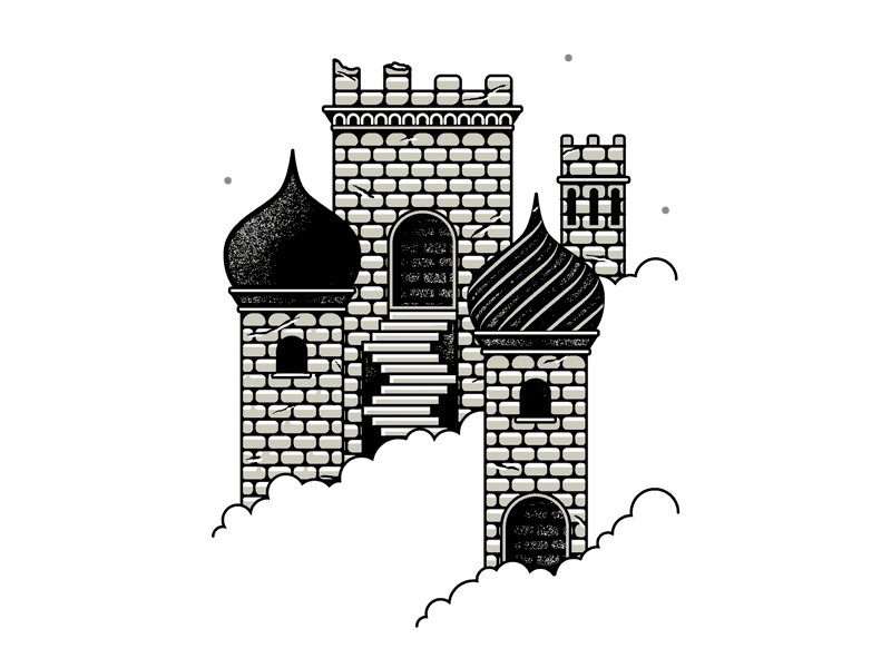 ⚡ animation castle design gif illustration lightning texture