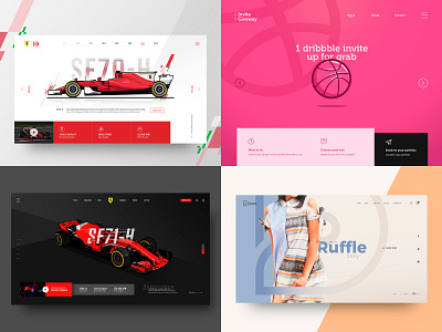 My 2018 Top 4 Shots best shots design ferrari formula 1 formula one formula1 graphic design illustration interface design ui ui design ux ux design