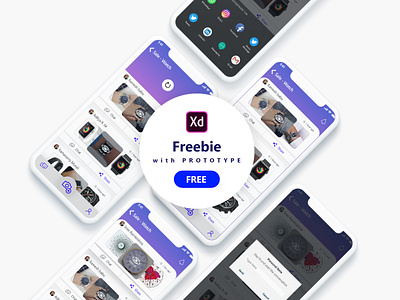 Pull to Refresh - Prototype android challenge free freebie gold mockup prototype pulltorefresh ui uiux uplabs ux uxui web xd xddailychallenge