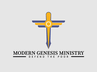 Modern Genesis Ministry Church Logo blue branding christ christian church church logo creativity design elegant genesis graphic design illustration jesus christ logo logo design ministry modern modern genesis ministry tayyab tanveer yellow