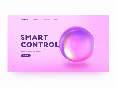 Practice on C4D Web Page brand c4d color design ui ux web