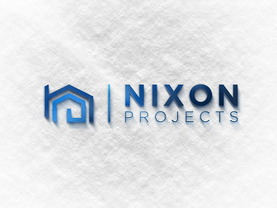 NIXON Projects Logo Design adobe illustrator cc architectural design blue branding building company creativity design elegant graphic design housing illustration logo logo design nixon nixon projects project rebranding rentals royal tayyab tanveer