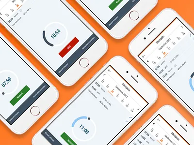 Timetracking App design interaction design user experience user interface web app web app design