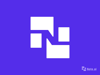 N letter logo design for note.ai ai logo ai logo design brand brand identity branding chat logo chat logo design graphic design letter logo letter mark logo logo design modern logo n letter chat logo n letter logo n logo note logo note.ai note.ai logo virtual assistant logo